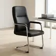 Leather Visitor Office Chair - 1