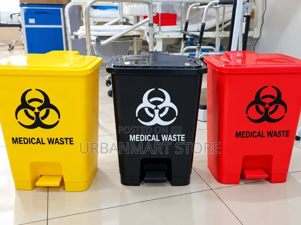 NEL 30L Printed Pedal Bin - Strong Waste Bin - 1
