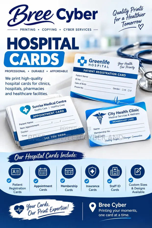 Hospital Cards Printing Service - 1