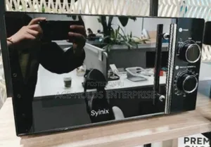 Syinix 20 Litres Manual Microwave (Black) with Defrost