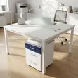 White Modular 2 Way Workstation - 3
