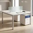 White Modular 2 Way Workstation - 5