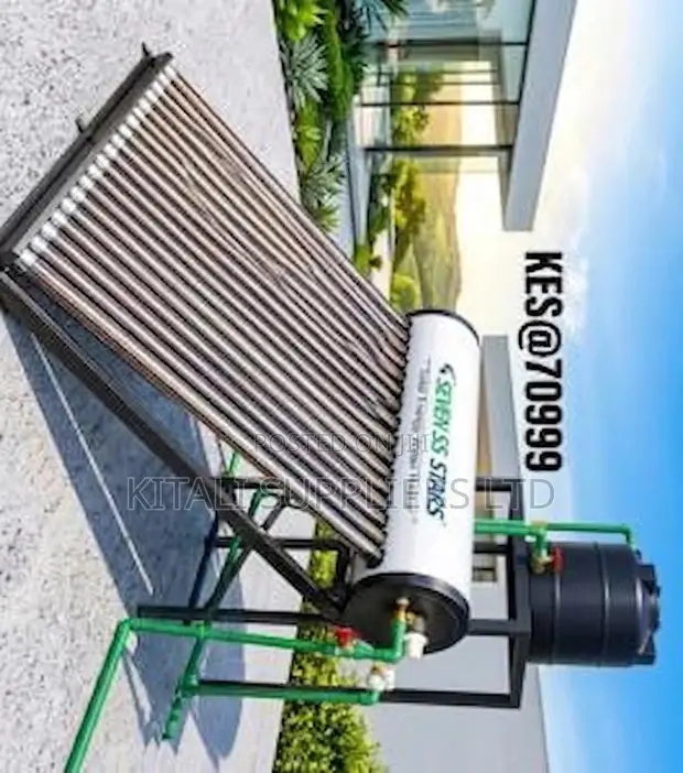 Seven SS Stars Solar Water Heater System with Assistant Tank - 1