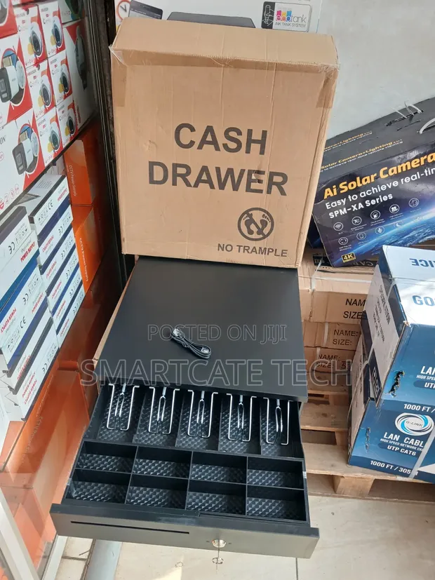 Durable 5-Slot Automatic Cash Drawer for POS Systems - 1