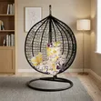 Teardrop Hanging Egg Chair with Stand - 1