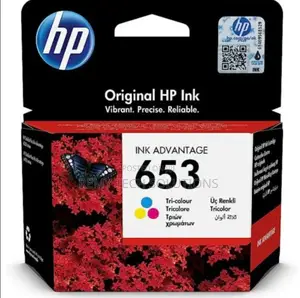 HP 653 Original Ink Cartridge Nyeusi