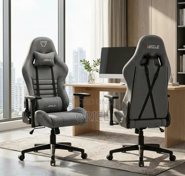 Fabric Gaming Chair - Ergonomic High-Back - 1