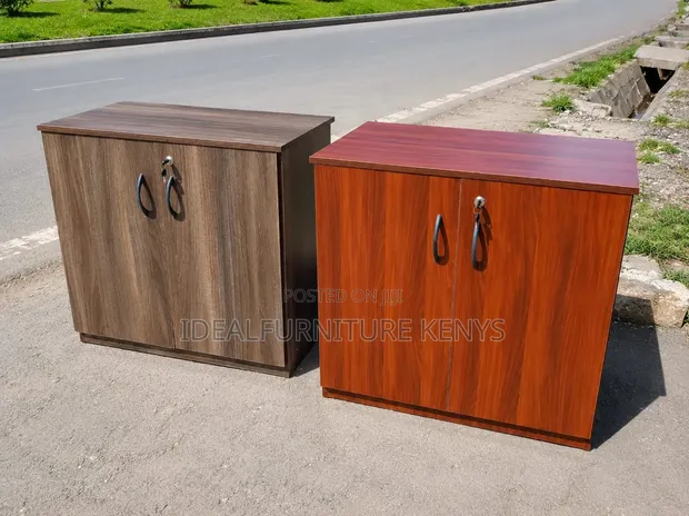 Low Office Storage Cabinet - 2 Door - 1