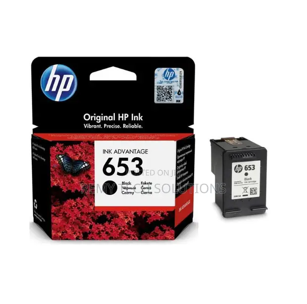 HP 653 Black Original Ink Advantage Cartridge - 1