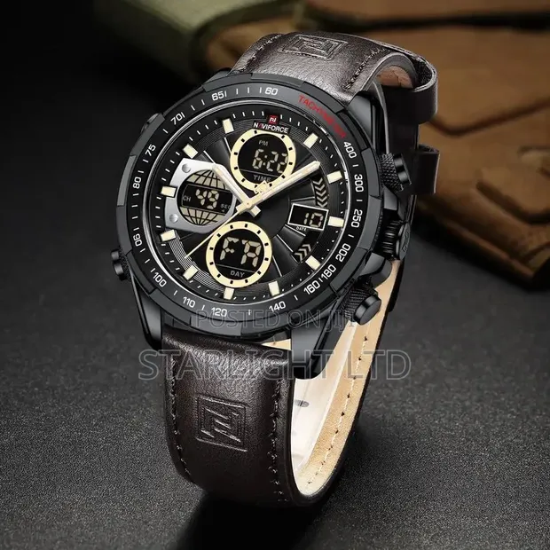 NAVIFORCE Premium Military Analog-Digital Quartz Wristwatch - 1