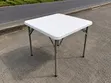White Square Folding Table - 2