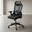 Ergonomic High Backrest Fabric Office Chair - 5