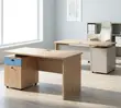 Modern 140cm Office Desk - Brown - 3