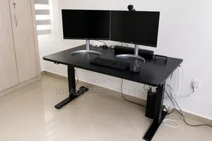 Electric Height-Adjustable Standing Desk - Black