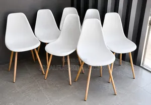 Scandinavian Style Chairs (White/Wood)