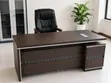 Executive Office Desk 1.8M with High-Back Leather Chair - 2