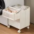 2pcs Foldable Laundry Hamper Basket with Wheels - 1