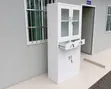 Brand New 3-Section Metal Filing Cabinet with Glass Top - 2