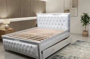 Exquisite Upholstered Platform Bed with Under-Bed Storage