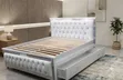 Exquisite Upholstered Platform Bed with Under-Bed Storage - 2