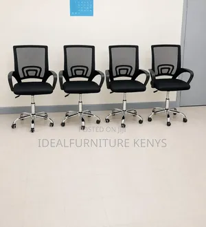 Swivel Mesh Office Chair - Black