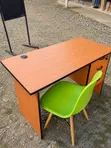 Cherry Brown Executive Office Desk with Chair - 2