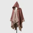 Women's Hooded Wrap Shawl/Poncho - 1