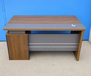 Executive Office Desk - Walnut & Grey