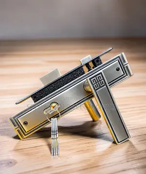 Stylish Heavy Duty Door Lock Set with Secure Handles and Keys