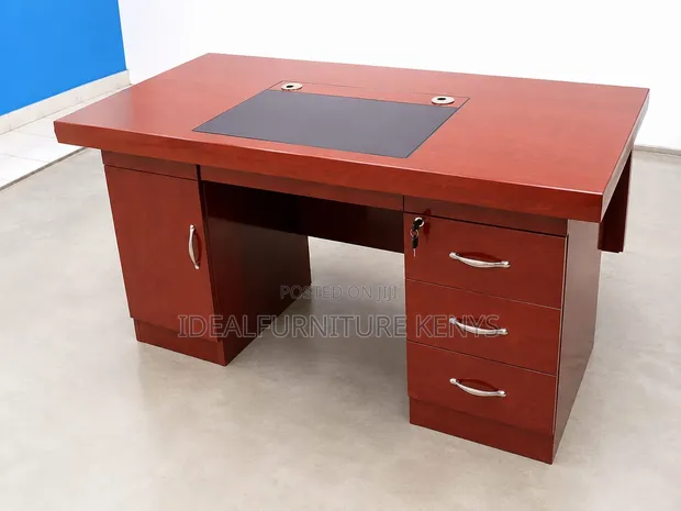Executive Office Desk 1.5M - Cherry Red - 1