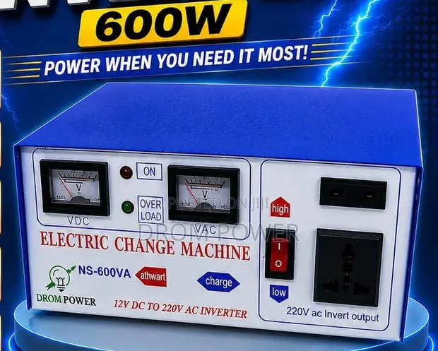 600W Drom Power Modified Sine Wave Inverter - 1