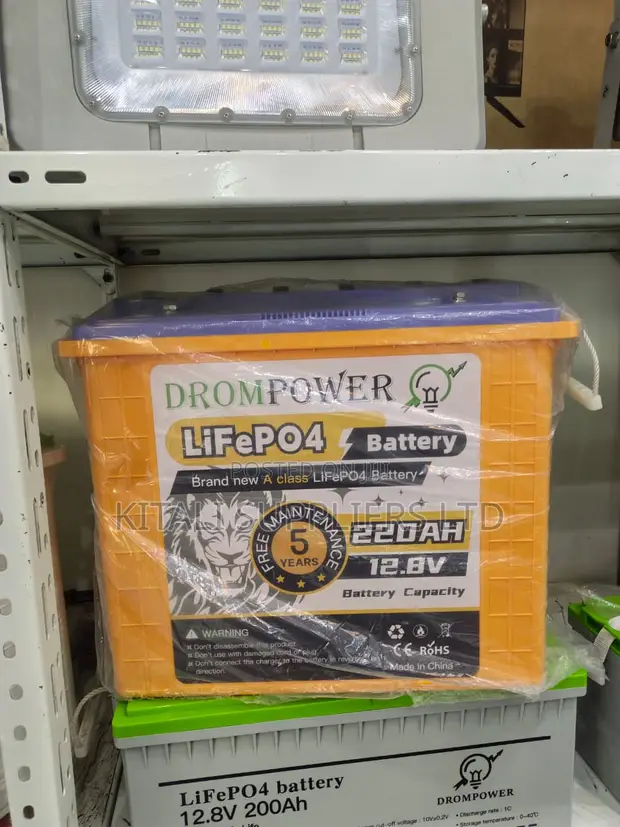 Drome 12.8V 220Ah Betri ya Lithium - 1
