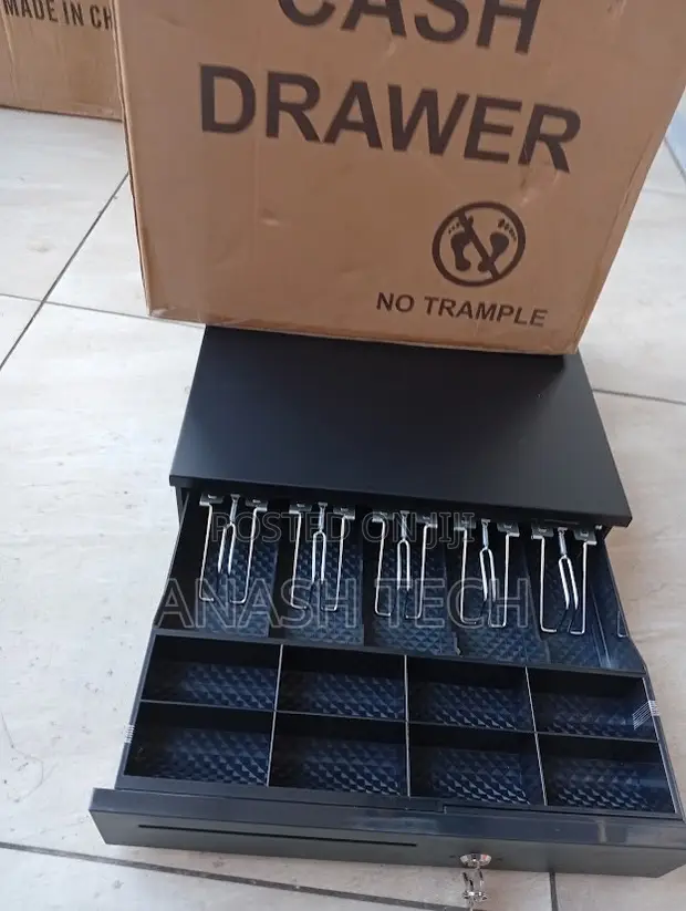 Brand New 5-Tray Automatic Metal Cash Drawer (8 Coin, 5 Note) - 1