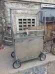 Commercial 3-Basin Gas Food Warmer Food Cart - 2