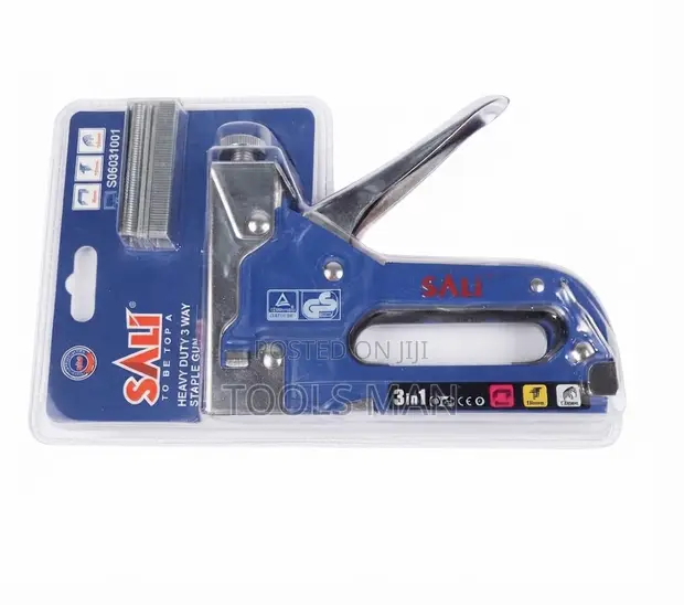 SALI Heavy Duty 3-in-1 Manual Staple Gun (Model S) - Brand New - 1