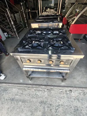 Four Burner Square Commercial Cooker