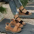 Ladies Wedge Sandals - Multicolor - 3