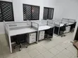 4-Way Office Workstation Cluster - White - 2