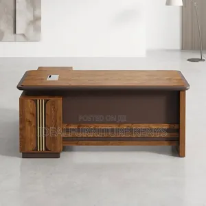Executive Office Desk - Walnut Brown