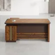 Executive Office Desk - Walnut Brown - 1