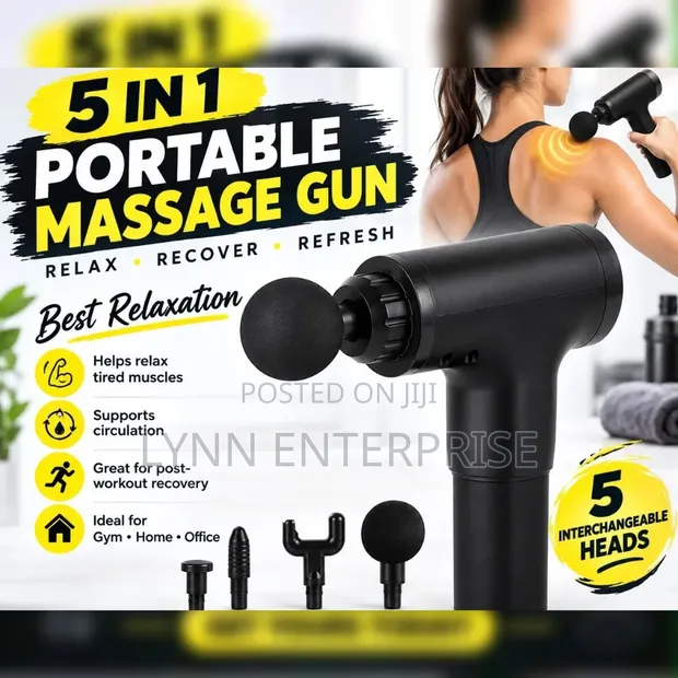 5-in-1 Portable Smart Massage Gun - 1