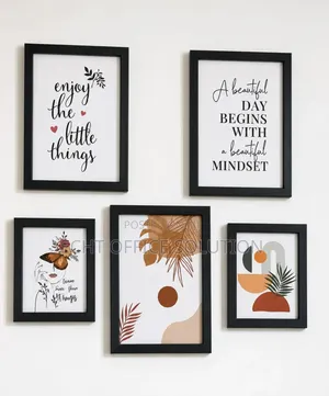 Brand New Black Plastic Photo Frame