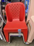 Red Wine Armless Strong Chair - 1