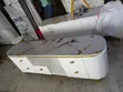Oval Marble Top TV Stand with LED Lights - 2