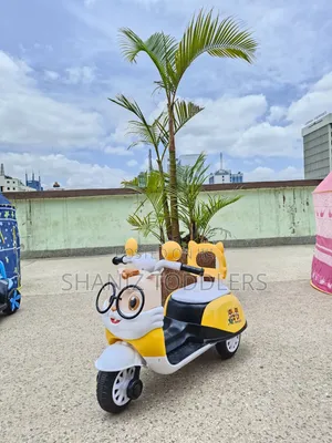 Kids Electric Ride-on Scooter - Yellow