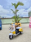 Kids Electric Ride-on Scooter - Yellow - 1