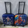 Kids Hard-Shell Suitcase with Wheels and Pull Handle - 2
