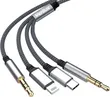 Oraimo 3-in-1 USB-C to USB-C Cable (Nyeusi) - 2