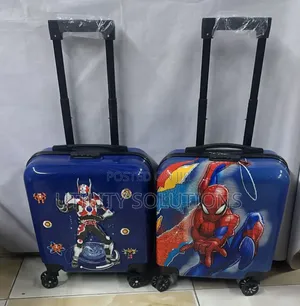 Kids Hard-Shell Suitcase na Magurudumu na Handle ya Kuvuta