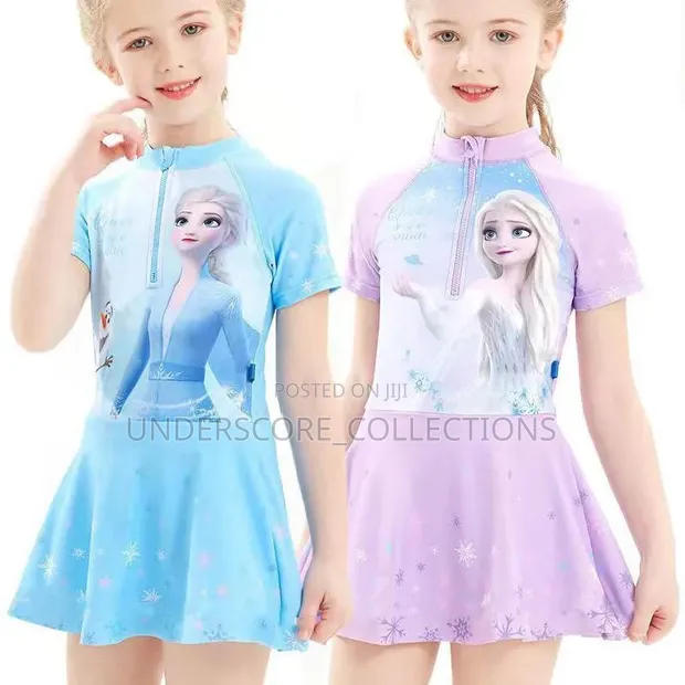 Girls Cartoon Themed Swimming Costumes - 1
